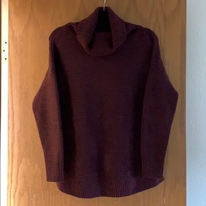 Purple Turtleneck Sweater